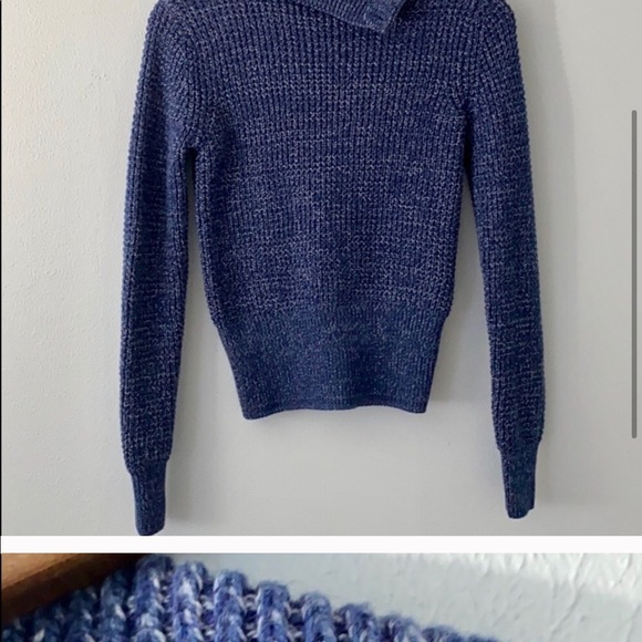 Gap Blue Chunky Turtleneck Knit Sweater - Picture 3 of 5
